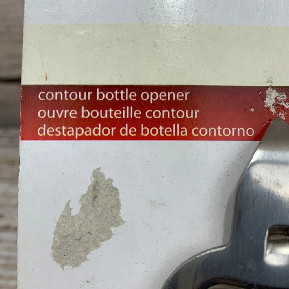 Coca Cola Contour Bottle Opener Red‎ Handle Gibson Everyday Barware On Card